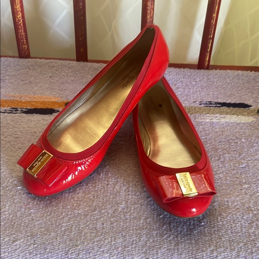 Kate Spade Red Bow Flats